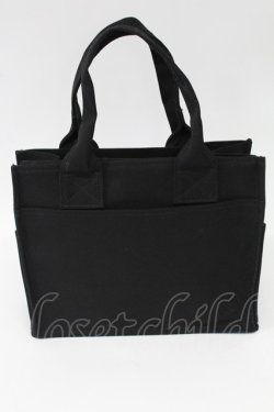 画像2: MILK / ロゴ入りBOXトート  黒Ｘ白 T-26-02-26-022-ML-BG-SA-ZT