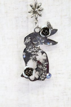 画像3: axes femme / お花透かしウサギネックレス  シルバー T-26-02-26-024-AX-AC-SA-ZT