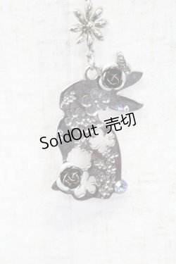 画像3: axes femme / お花透かしウサギネックレス  シルバー T-26-02-26-024-AX-AC-SA-ZT635-F001