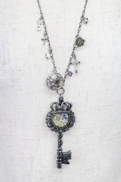 画像1: axes femme / 鍵&馬車ネックレス  シルバー T-26-02-26-025-AX-AC-SA-ZT