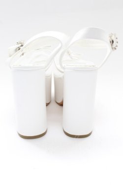 画像2: evelyn / 3連リボン厚底サンダル M 白 T-26-02-27-028-LO-SH-SA-ZT