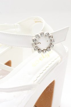 画像5: evelyn / 3連リボン厚底サンダル M 白 T-26-02-27-028-LO-SH-SA-ZT