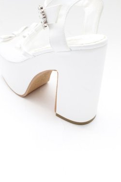 画像7: evelyn / 3連リボン厚底サンダル M 白 T-26-02-27-028-LO-SH-SA-ZT