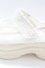 画像6: Fi.n.t / レース使いスニーカーサンダル 約24.5CM(内側採寸) 白 T-26-02-27-030-CA-SH-SA-ZTK043 (6)