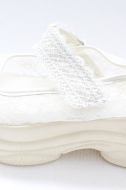 画像6: Fi.n.t / レース使いスニーカーサンダル 約24.5CM(内側採寸) 白 T-26-02-27-030-CA-SH-SA-ZT