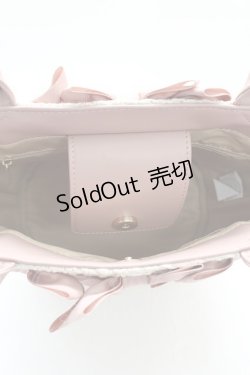 画像4: m petit by misako / AMリボンツキカゴトート  ピンクＸアイボリー T-26-02-27-001-0-BG-SA-ZT