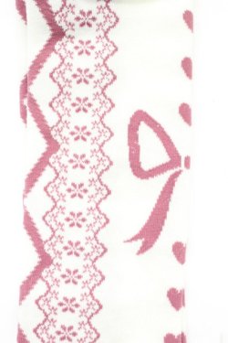 画像3: axes femme kawaii / レースアップ柄オーバーニー  ピンク T-26-02-27-008-AX-ZA-SA-ZT