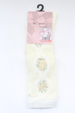 画像1: m petit by misako / ECAMOVKバラレースソックス   T-26-02-27-009-LO-ZA-SA-ZT