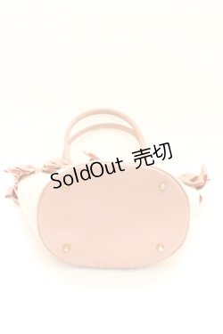 画像5: m petit by misako / AMリボンツキカゴトート  ピンクＸアイボリー T-26-02-27-001-0-BG-SA-ZT