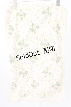 画像1: PINK HOUSE / オールドローズプリントタオル  アイボリー T-26-02-27-012-LO-ZA-SA-ZT