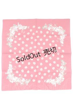 画像1: PINK HOUSE / フラワープリントスカーフ  赤 T-26-02-27-015-LO-ZA-SA-ZT