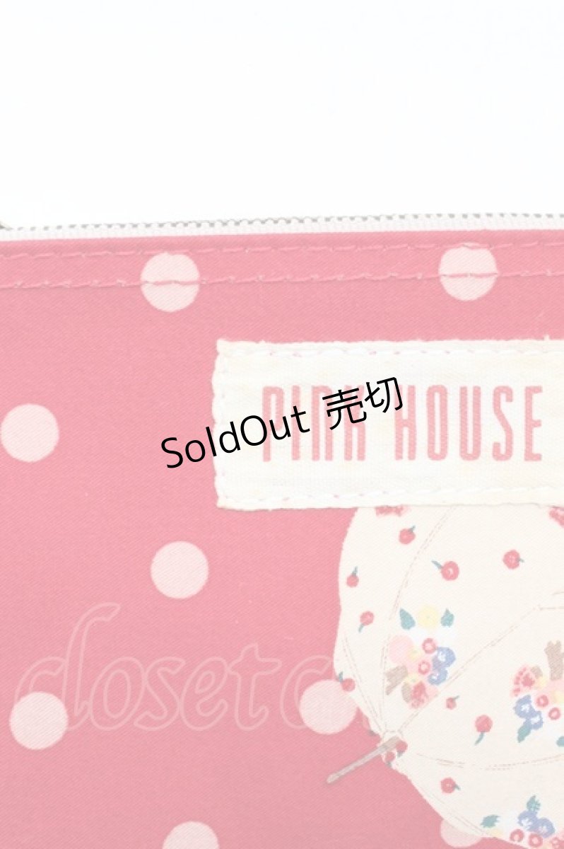 画像3: PINK HOUSE / 傘ドットポーチ  赤Ｘ白 T-26-02-27-017-LO-ZA-SA-ZT635 (3)