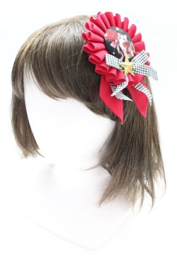 画像1: Royal Princess Alice / CATギンガムリボンロゼット  赤 T-26-02-27-019-LO-ZA-SA-ZT