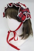 axes femme kawaii / タータンチェックヘッドドレス  赤チェック T-26-02-28-025-AX-AC-SA-ZT
