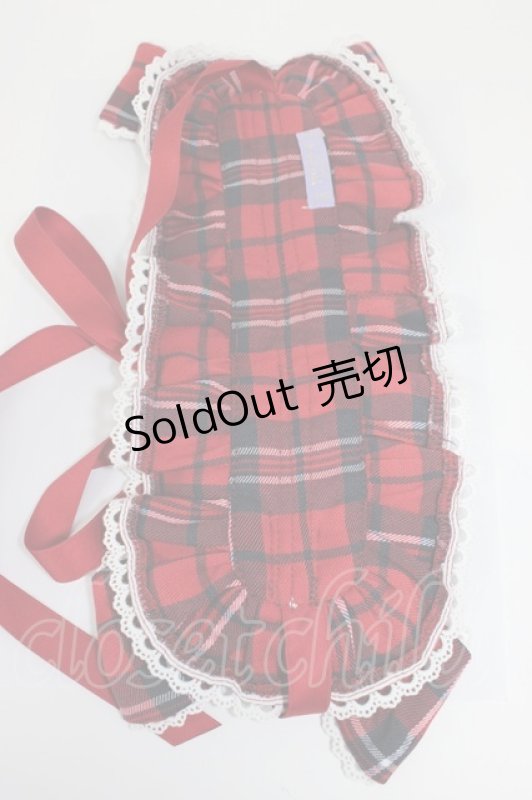 画像5: axes femme kawaii / タータンチェックヘッドドレス  赤チェック T-26-02-28-025-AX-AC-SA-ZT636-F002 (5)