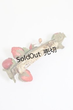 画像3: WONDERFUL WORLD / いちごバレッタ  赤Ｘゴールド T-26-02-28-027-LO-AC-SA-ZT