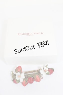 画像4: WONDERFUL WORLD / いちごバレッタ  赤Ｘゴールド T-26-02-28-027-LO-AC-SA-ZT