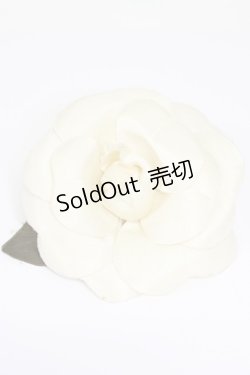 画像1: PINK HOUSE / カメリアコサージュブローチ  白 T-26-02-28-029-LO-ZA-SA-ZT