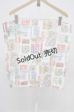 画像1: Jane Marple / G スカーフ  白ＸサックスＸ青 T-26-02-28-034-JM-ZA-SA-ZT