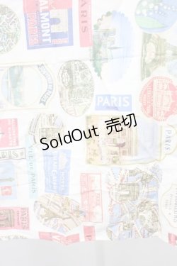 画像5: Jane Marple / G スカーフ  白ＸサックスＸ青 T-26-02-28-034-JM-ZA-SA-ZT