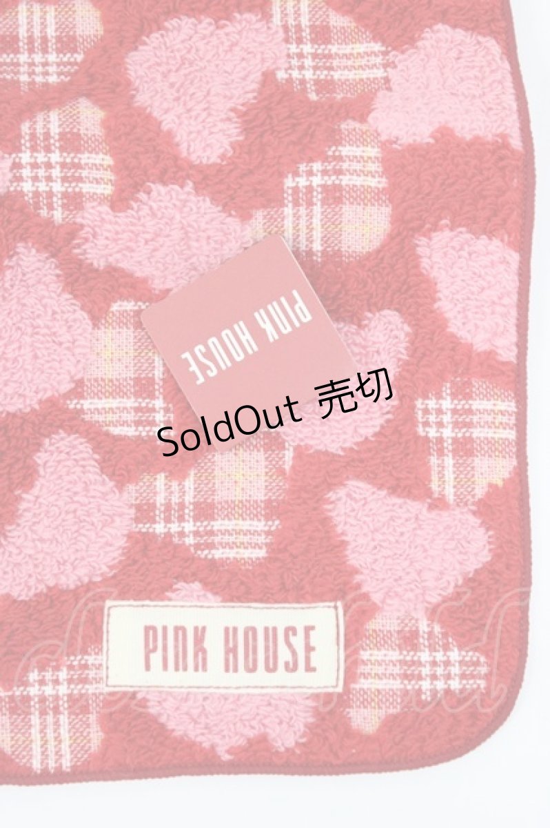 画像3: PINK HOUSE / ハンドタオル  ピンク赤 T-26-02-28-035-LO-ZA-SA-ZT636-F003 (3)