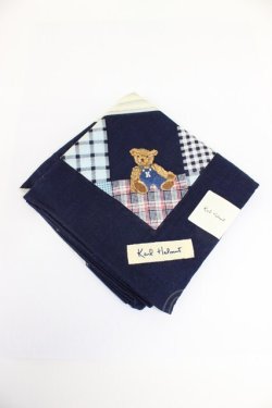 画像1: Karl Helmut / ハンカチ  青 T-26-02-28-036-EL-ZA-SA-ZT
