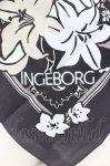 画像3: INGEBORG / プリントストール  ゆり柄黒白 T-26-02-28-038-0-ZA-SA-ZT636-F003 (3)