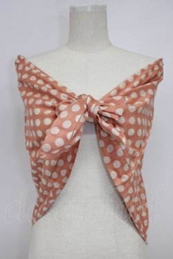 画像1: PINK HOUSE / ドット大判ストール  ピンクＸ白 T-26-02-28-040-LO-ZA-SA-ZT