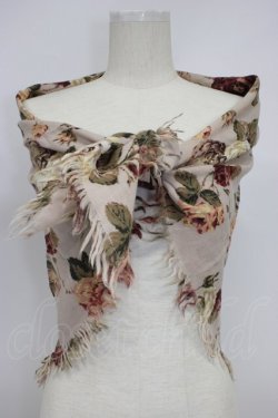 画像1: INGEBORG / プリントストール  ピンクフラワー T-26-02-28-041-0-ZA-SA-ZT