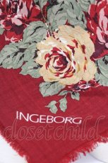 画像3: INGEBORG / プリントストール  赤フラワー T-26-02-28-043-0-ZA-SA-ZT636 (3)
