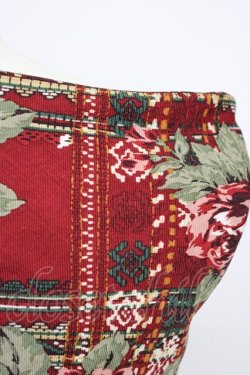 画像4: INGEBORG / プリントストール  赤フラワー T-26-02-28-043-0-ZA-SA-ZT