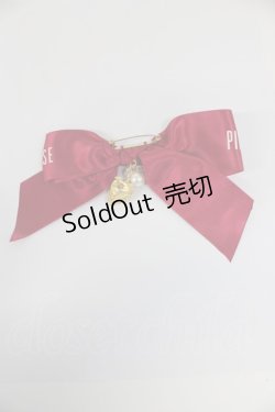 画像2: PINK HOUSE / イチゴチャーム付きロゴリボンブローチ  レッド T-26-02-28-001-LO-ZA-SA-ZT