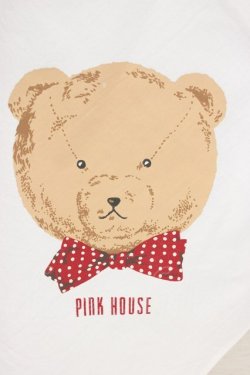 画像3: PINK HOUSE / かおくま大判ストール  白 T-26-02-28-047-LO-ZA-SA-ZT