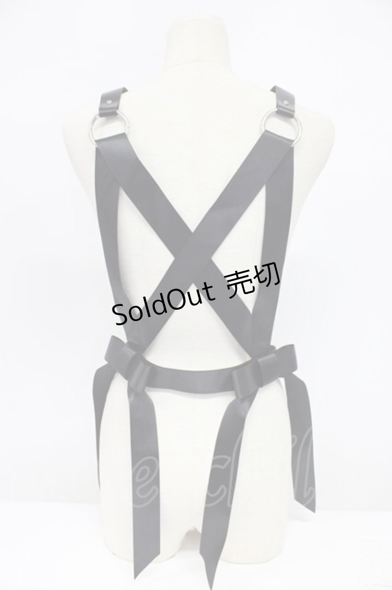 画像2: noir kei ninomiya / サテンリボンハーネス S 黒 T-26-02-28-049-0-ZA-SA-ZT636 (2)