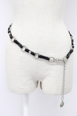 画像1: INGEBORG / チェーンベルト  黒 T-26-02-28-050-0-ZA-SA-ZT