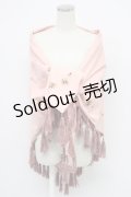 PINK HOUSE / タッセル縁大判ストール  ピンク T-26-02-28-052-LO-ZA-SA-ZT636