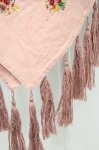 画像4: PINK HOUSE / タッセル縁大判ストール  ピンク T-26-02-28-052-LO-ZA-SA-ZT636 (4)