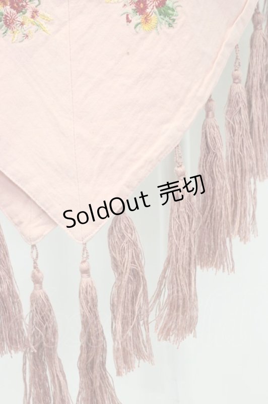 画像4: PINK HOUSE / タッセル縁大判ストール  ピンク T-26-02-28-052-LO-ZA-SA-ZT636 (4)