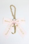 画像1: Maison de FLEUR / イニシャルリボンチャーム   T-26-02-28-008-LO-BG-SA-ZT636-F002 (1)