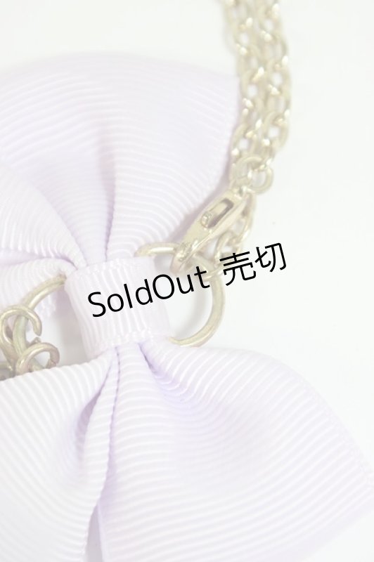 画像4: Maison de FLEUR / クロミリボンバッグチャーム   T-26-02-28-016-LO-AC-SA-ZT636-F002 (4)