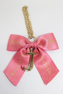 画像1: Maison de FLEUR / イニシャルリボンチャーム   T-26-02-28-017-LO-BG-SA-ZT