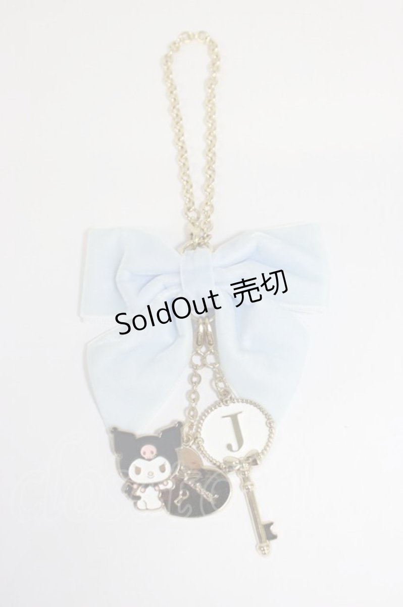 画像1: Maison de FLEUR / クロミリボンバッグチャーム   T-26-02-28-018-LO-AC-SA-ZT636-F002 (1)