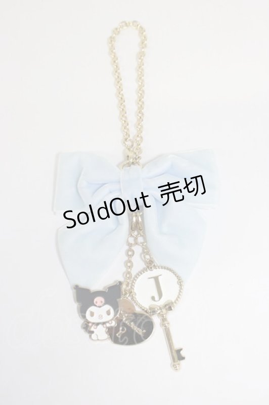 画像1: Maison de FLEUR / クロミリボンバッグチャーム   T-26-02-28-018-LO-AC-SA-ZT636-F002 (1)