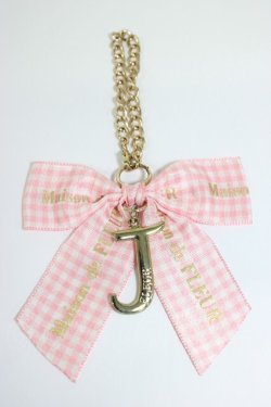 画像1: Maison de FLEUR / イニシャルリボンチャーム   T-26-02-28-022-LO-BG-SA-ZT