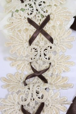 画像6: Innocent World / ラナンキュラスの乙女ヘッドドレス  ブラウンＸ白 T-26-02-28-024-IW-AC-SA-ZT