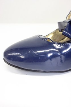 画像4: Baby Baby / リボンTパンプス 37 ネイビー T-26-03-01-021-PU-SH-SA-ZT