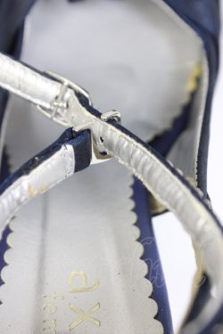 画像5: axes femme / お花コサージュ付パーティーパンプス M ネイビー T-26-03-01-022-AX-SH-SA-ZT