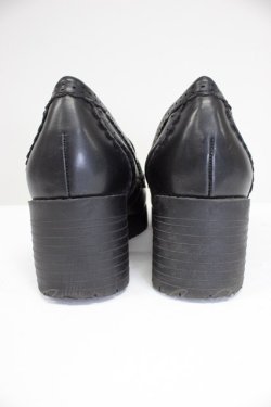 画像2: Amavel / ロゴリボン付ビブラムローファーパンプス L 黒 T-26-03-01-023-CA-SH-SA-ZT