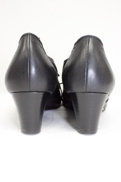 画像2: あしながおじさん / レースアップパンプス 23.5CM 黒 T-26-03-01-024-PU-SH-SA-ZT