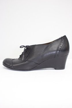 画像3: あしながおじさん / レースアップパンプス 23.5CM 黒 T-26-03-01-024-PU-SH-SA-ZT